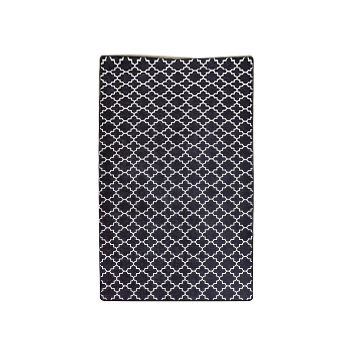 Conceptum Kupa - Black Djt Alfombra de Pasillo Blanco y Negro 80 x 200 cm